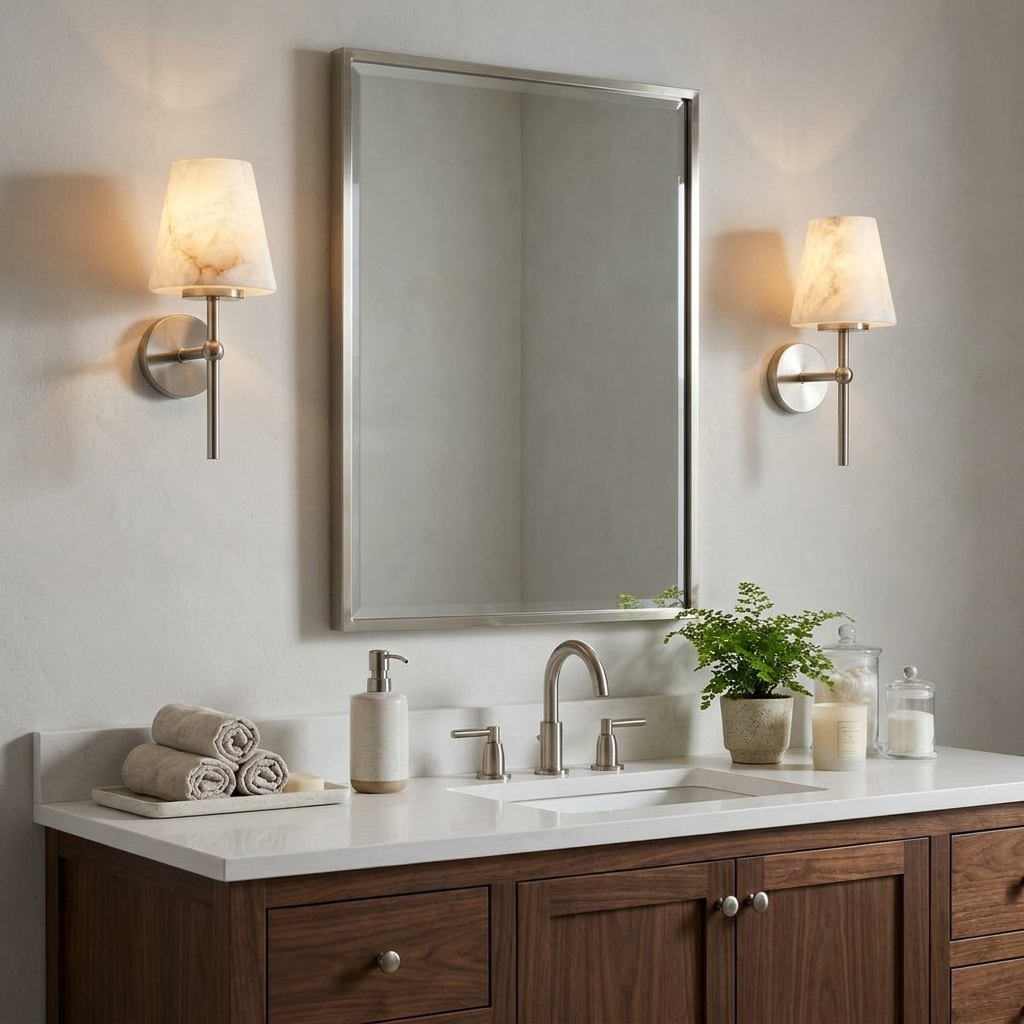 Stavermere albast wandlamp