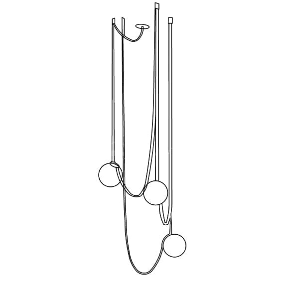 Velinenne hanglamp leerriem glas