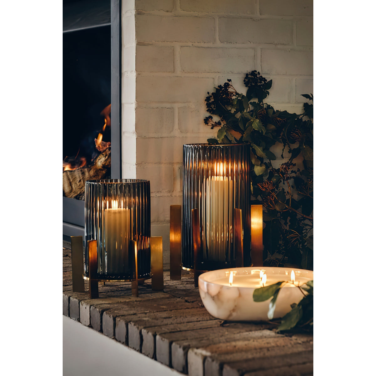 Pomelo Tass marmer Candlestick Ornaments