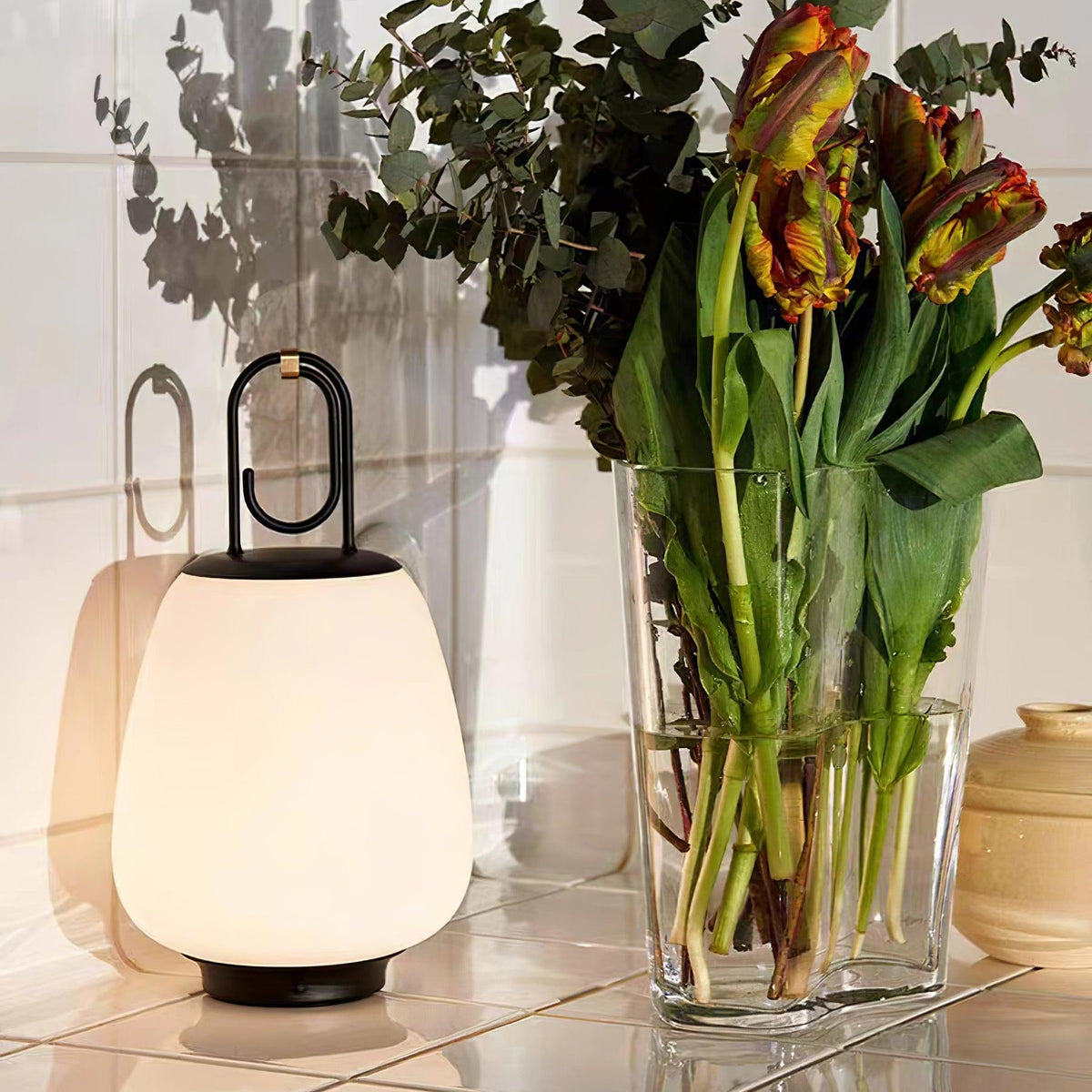 Olloril moderne tafellamp van glas