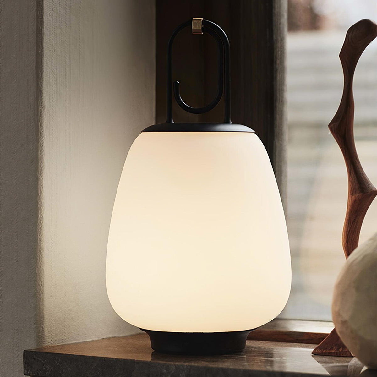 Olloril moderne tafellamp van glas