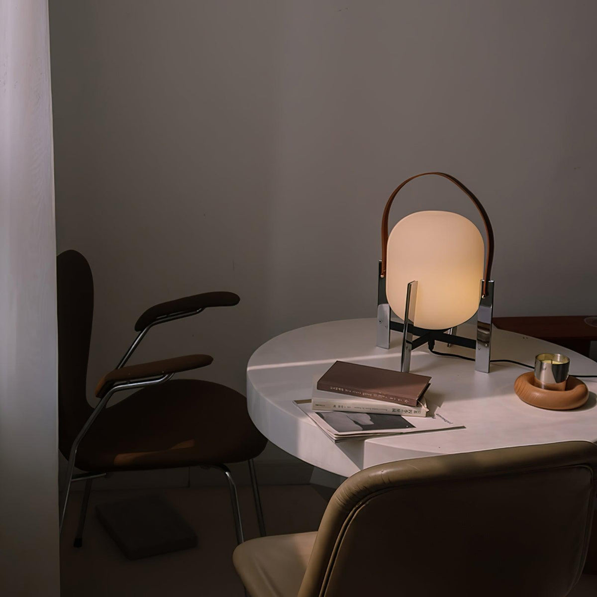 Harper Minimalistische tafellamp van glas