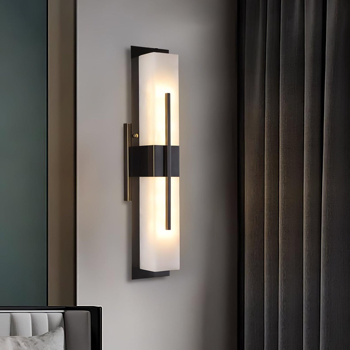 Vellmure Twin albasten wandlamp