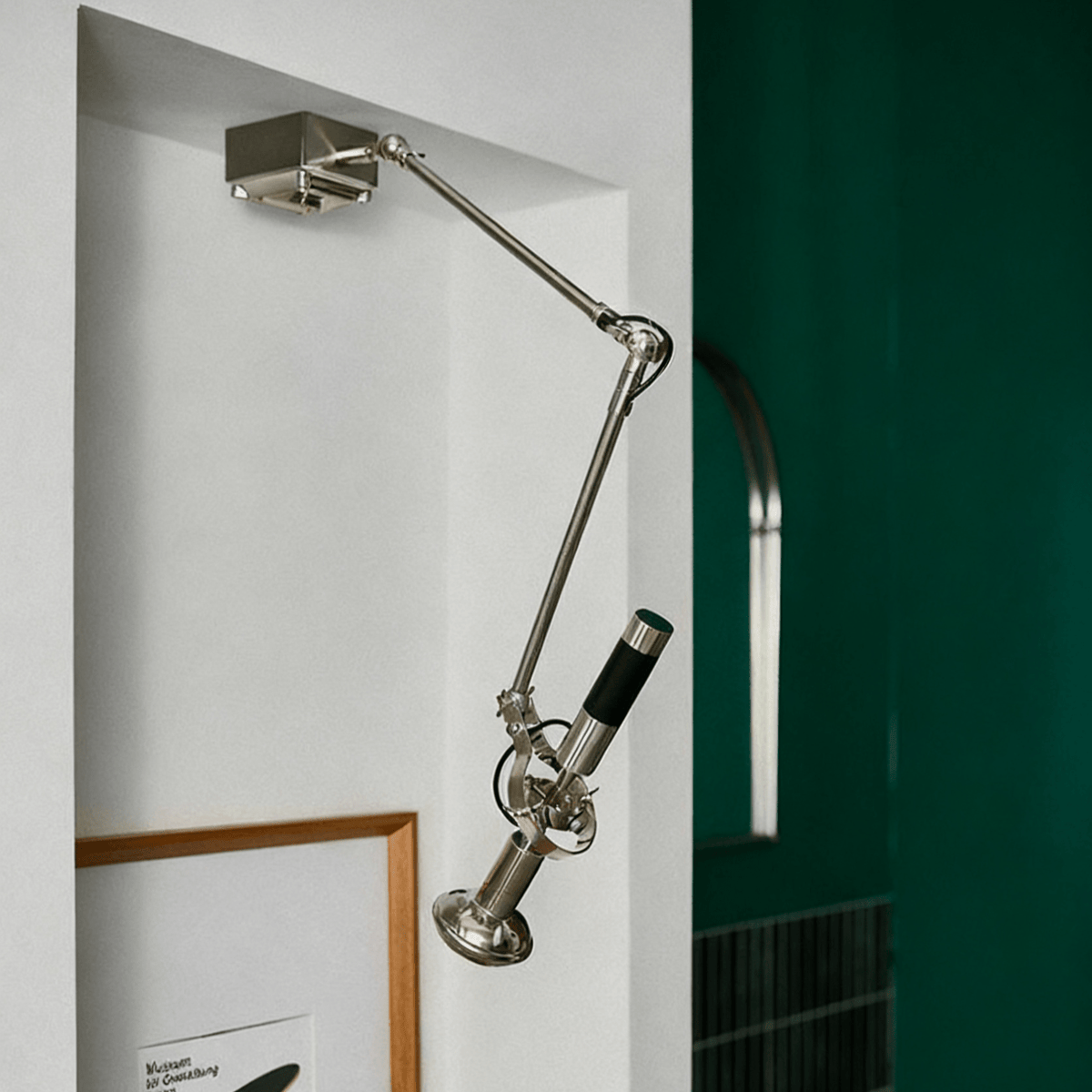 Perv wandlamp met lichtstraal