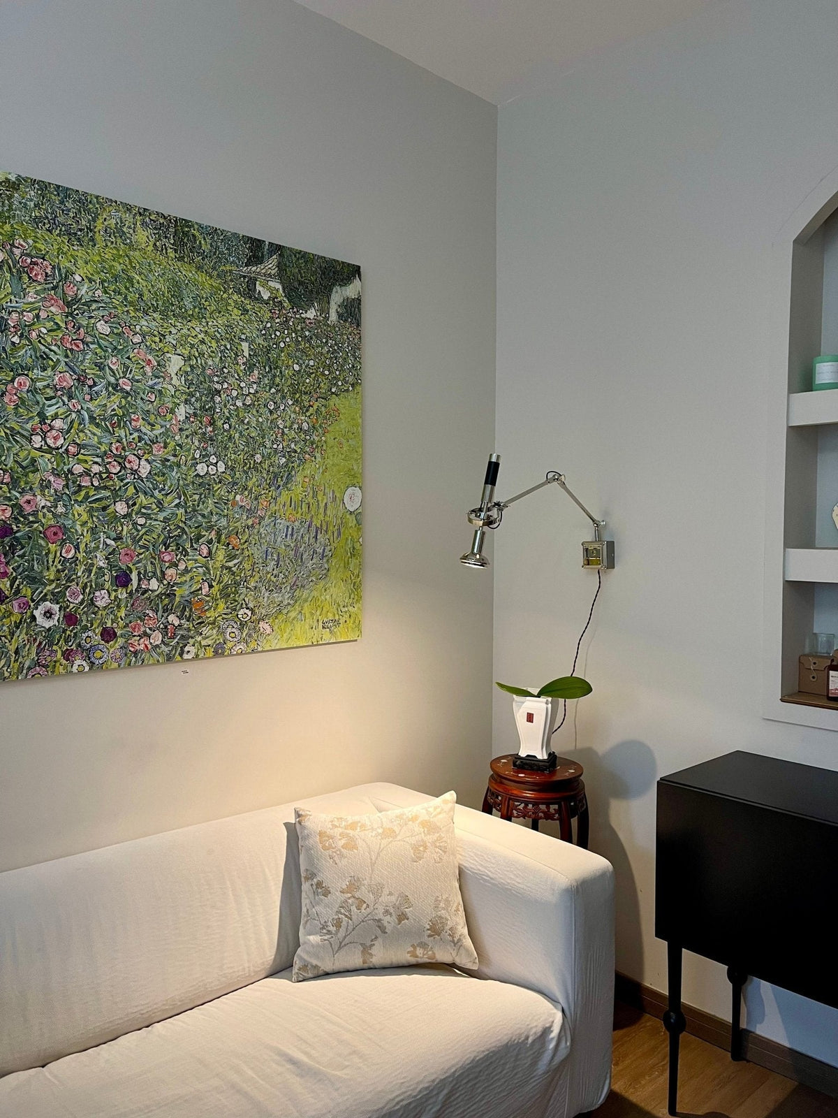 Perv wandlamp met lichtstraal
