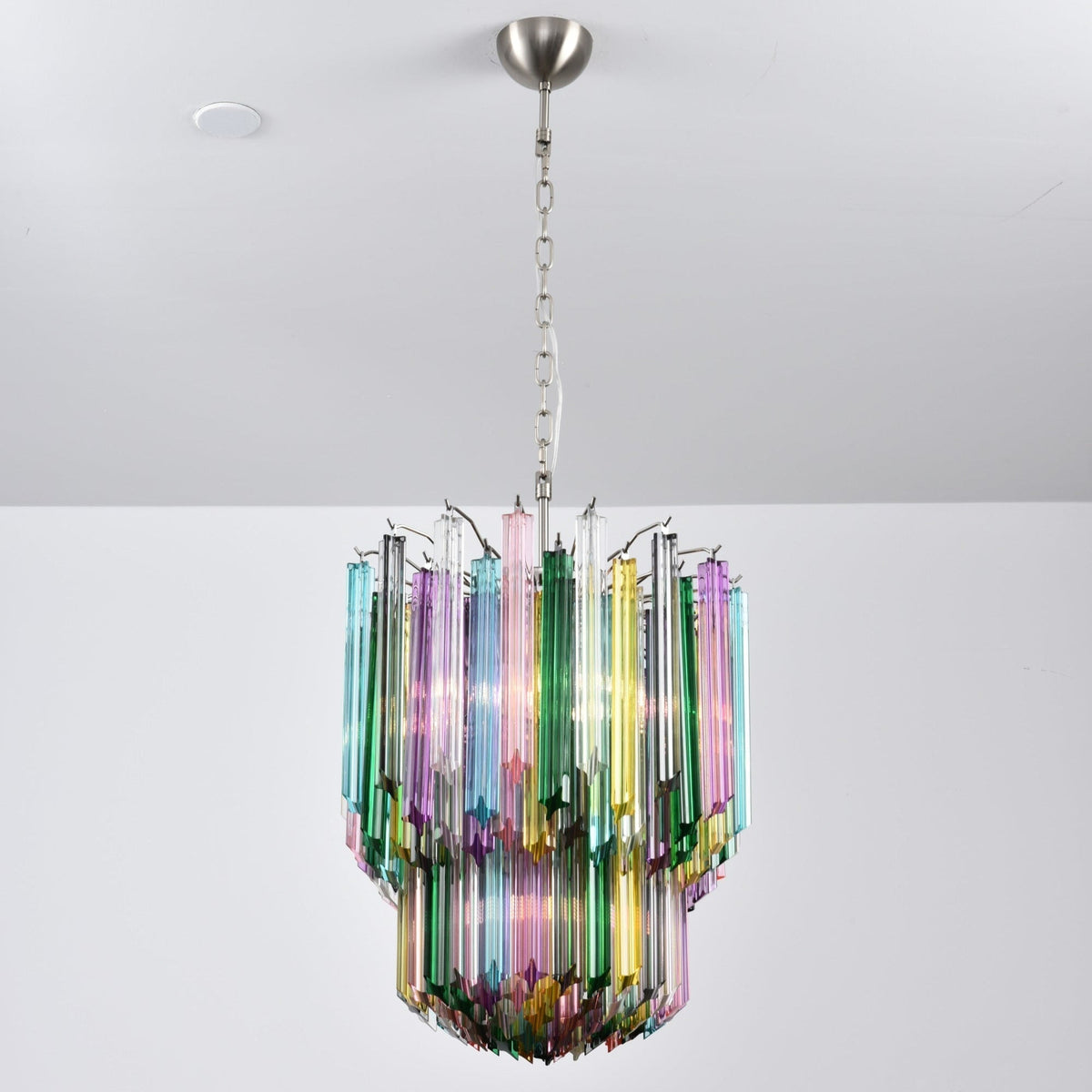 Celorelle Kroonluchter Murano glas Meerkleurig Prisma