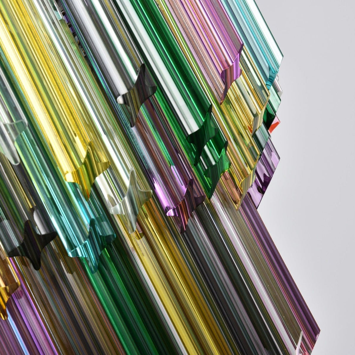 Celorelle Kroonluchter Murano glas Meerkleurig Prisma