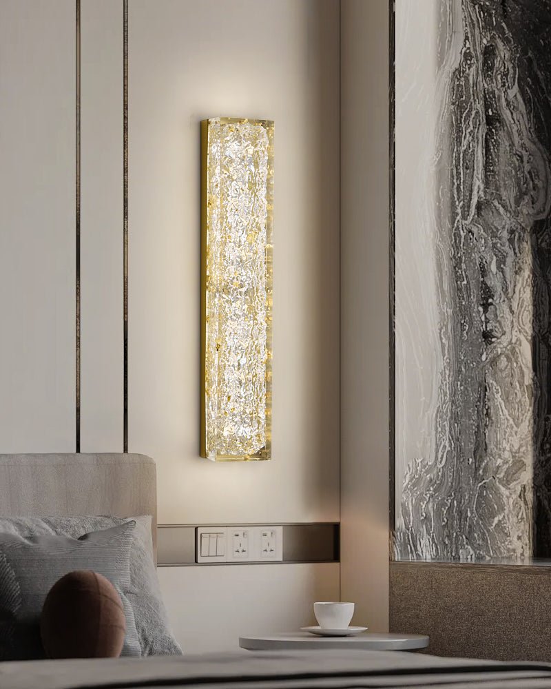 Mavi Prismatische rechthoekige hars wandlamp