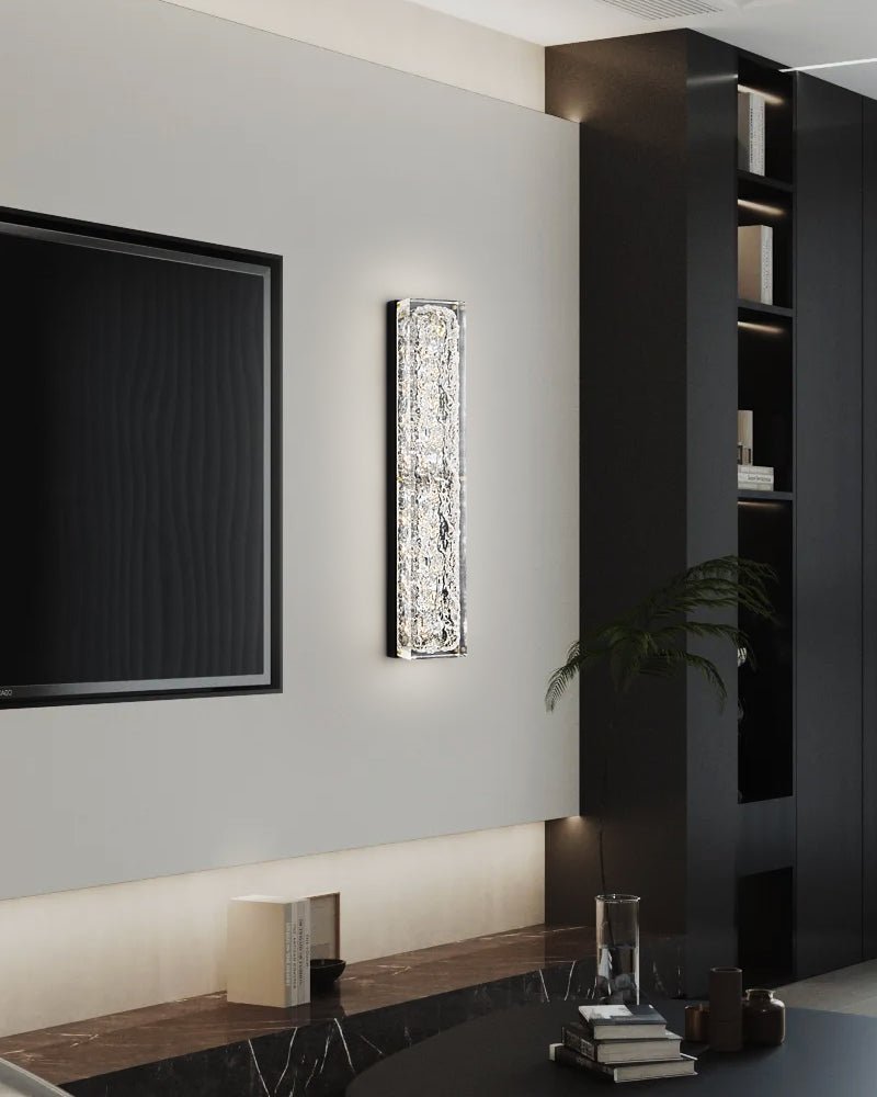 Mavi Prismatische rechthoekige hars wandlamp