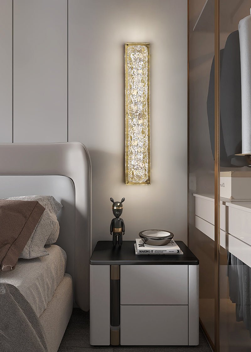 Mavi Prismatische rechthoekige hars wandlamp