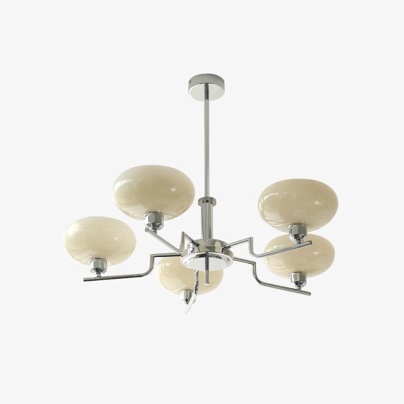 Amino hanglamp glazen bol messing frame