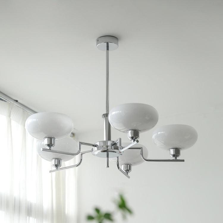 Amino hanglamp glazen bol messing frame