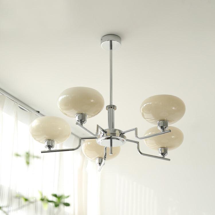 Amino hanglamp glazen bol messing frame