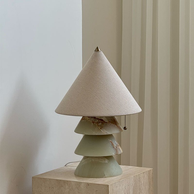 Pyramid Retro marmeren tafellamp