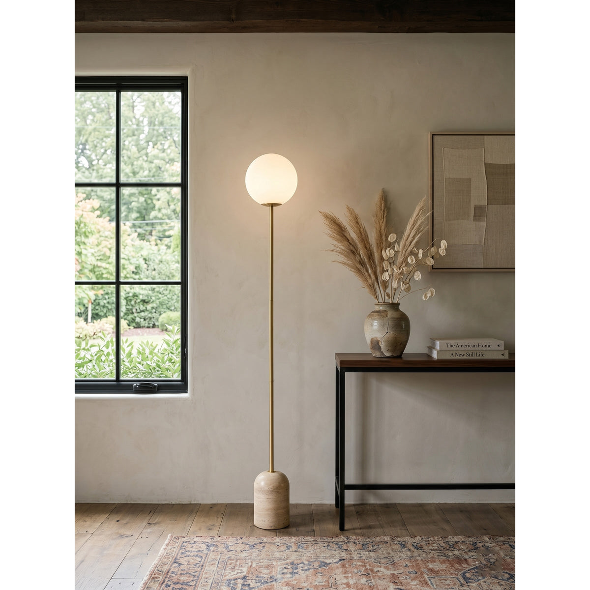 Valoia travertin vloerlamp