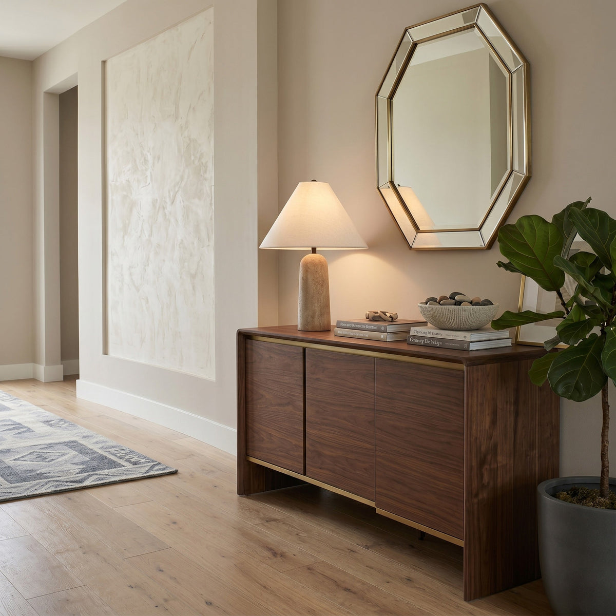Astere travertin tafellamp