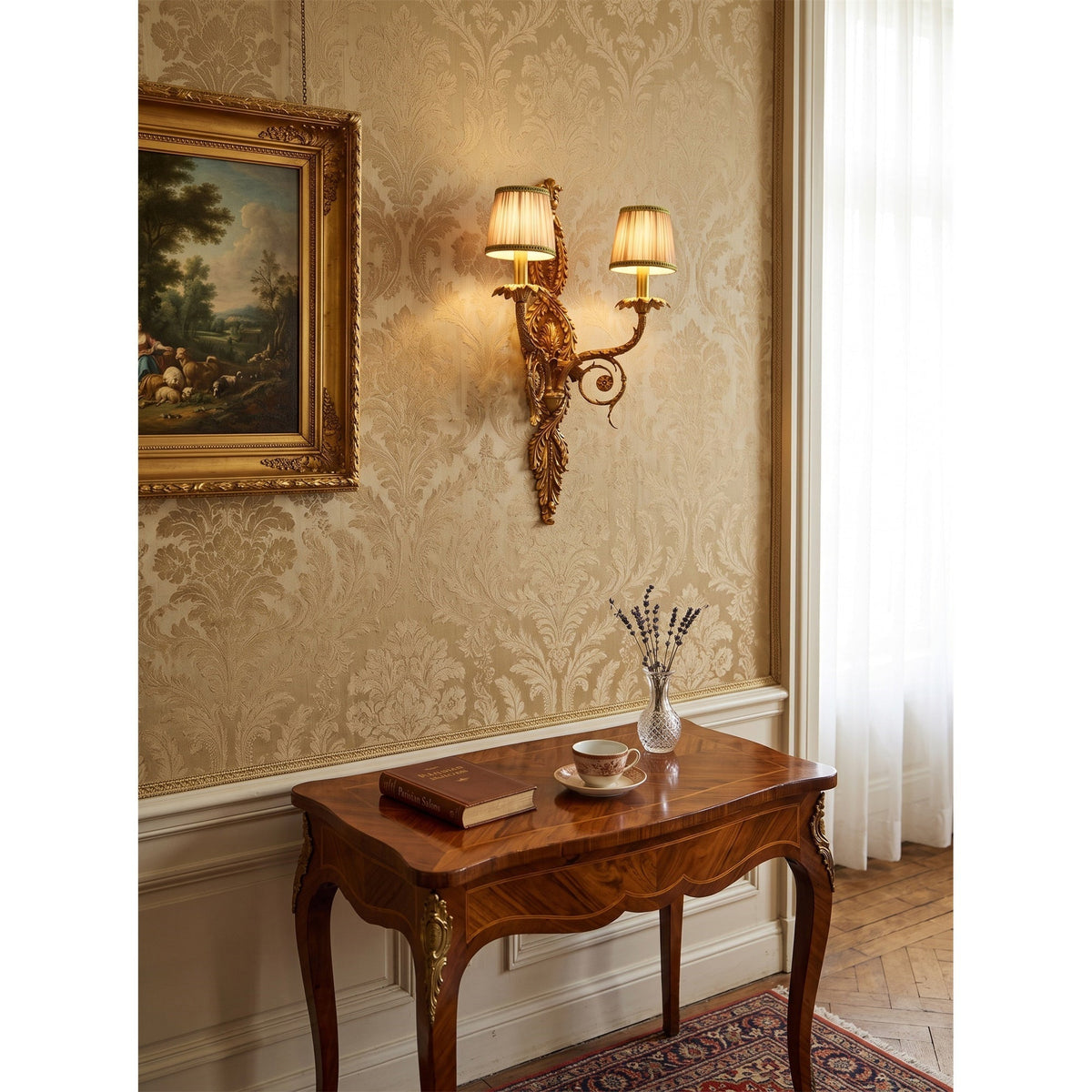 Regals wandlamp