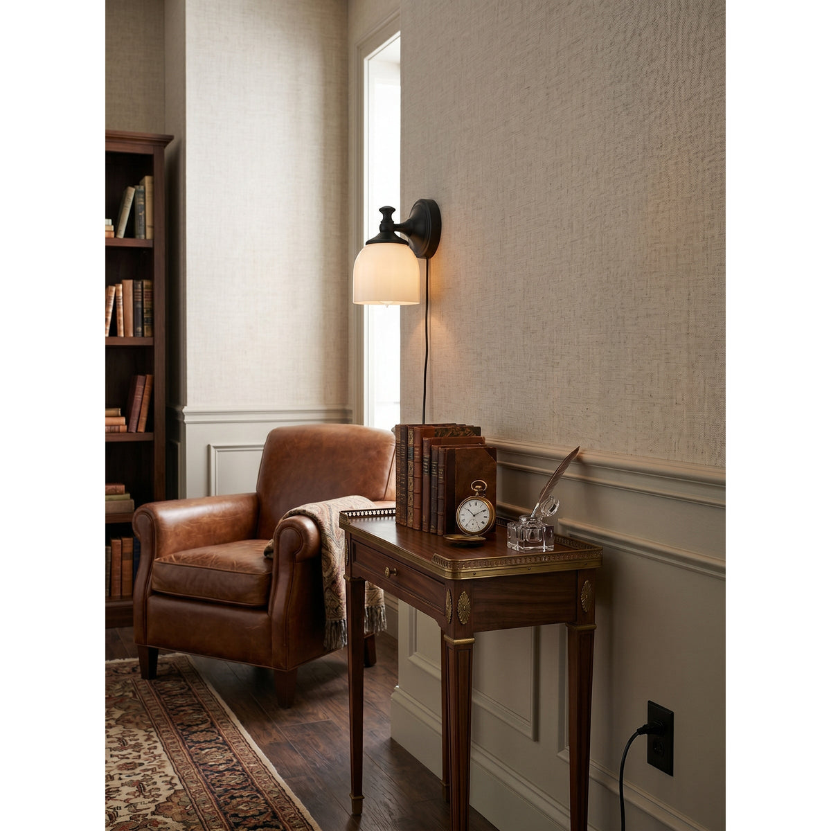 Celiaya Chart-glas wandlamp met stekker