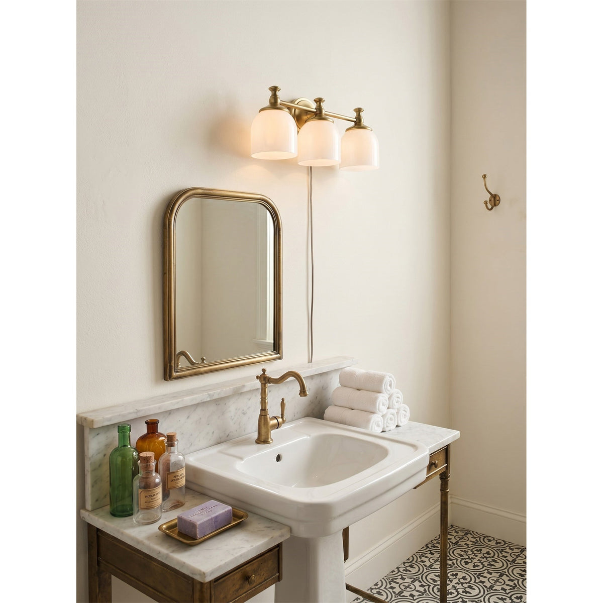 Celiaya Chart-glas wandlamp met stekker