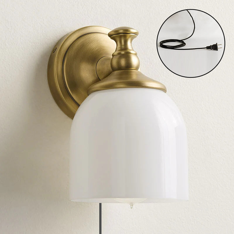 Celiaya Chart-glas wandlamp met stekker