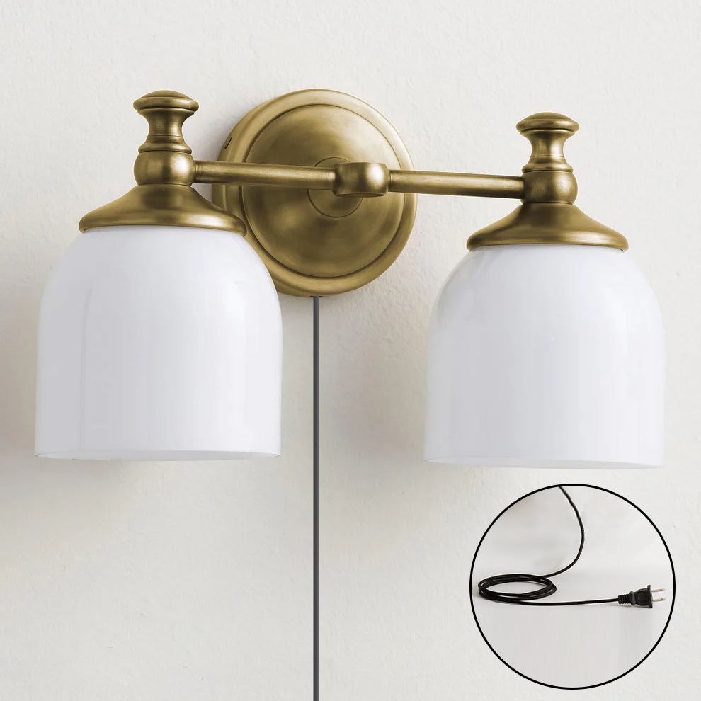 Celiaya Chart-glas wandlamp met stekker
