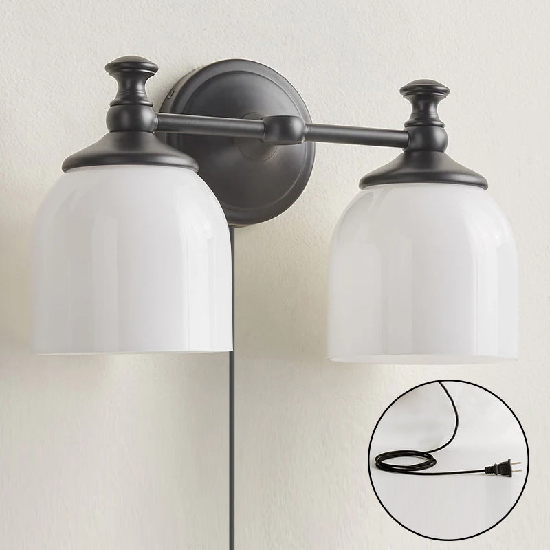 Celiaya Chart-glas wandlamp met stekker