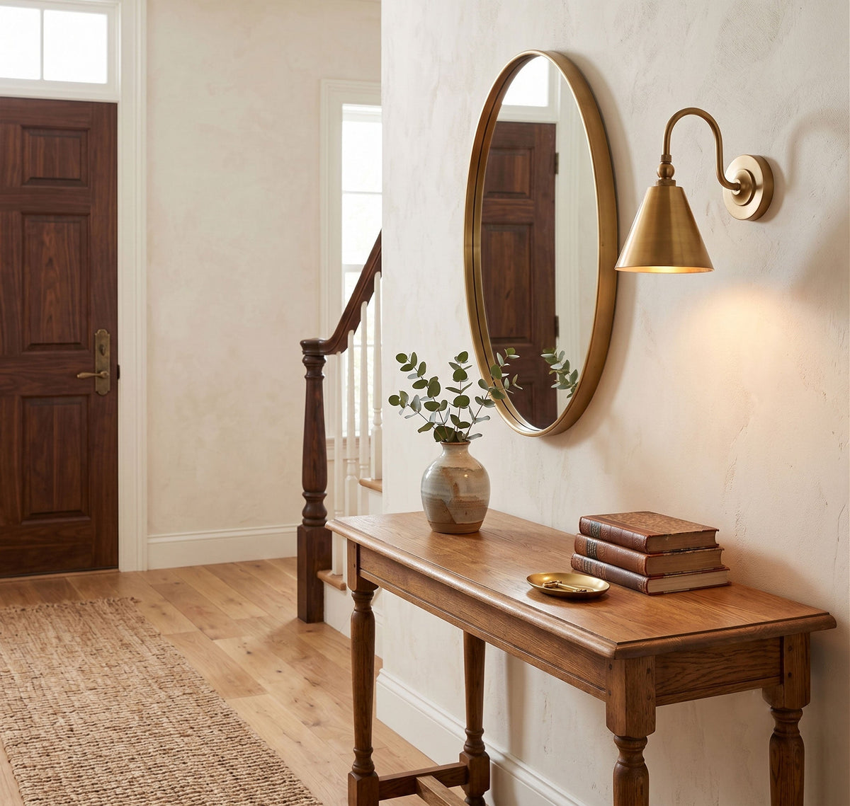 Forna messing wandlamp