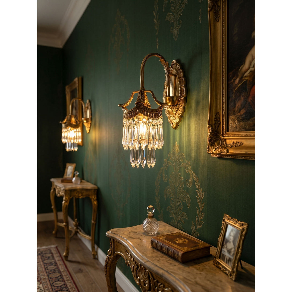 Mayfield kristallen wandlamp