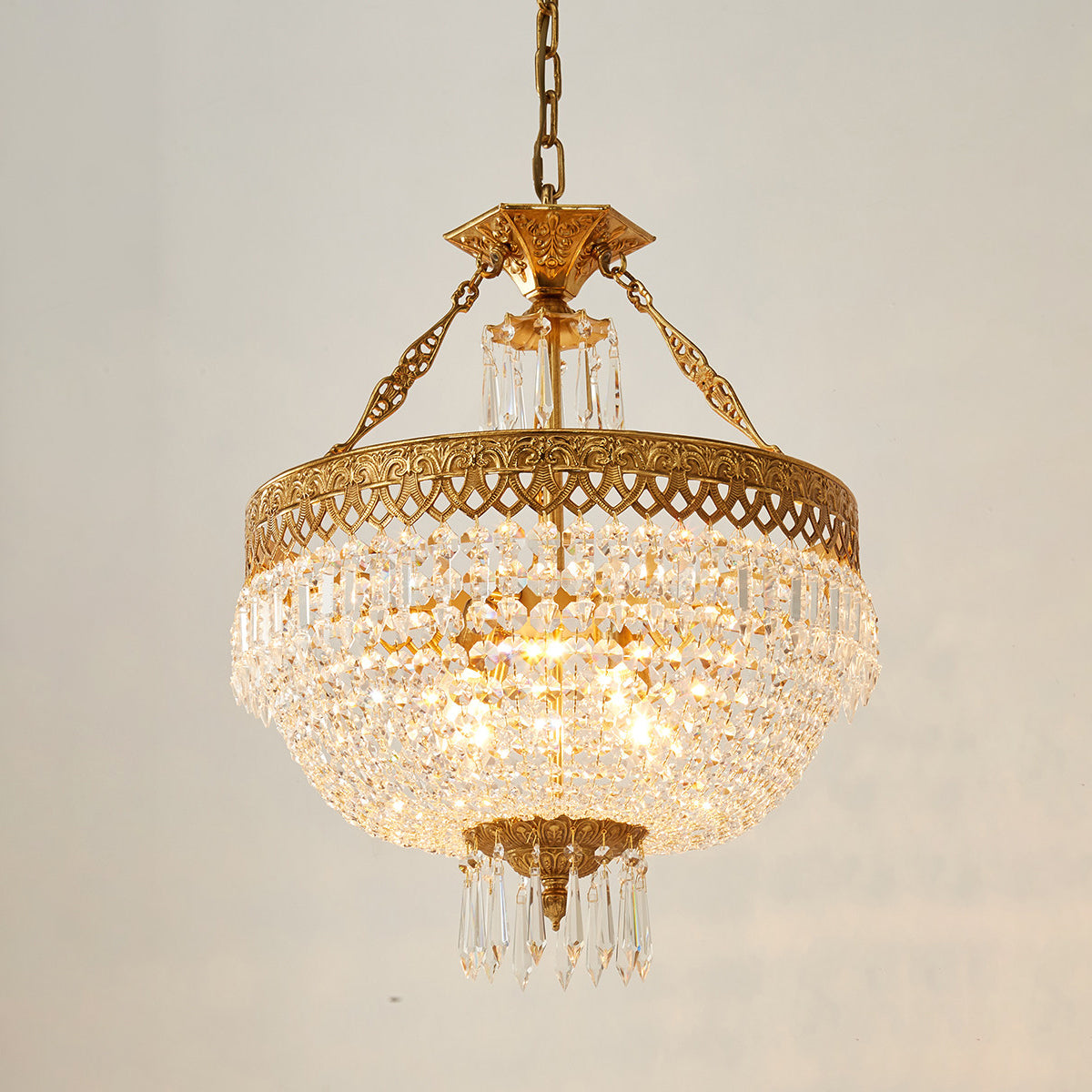 Kestford filigraan messing hanglamp