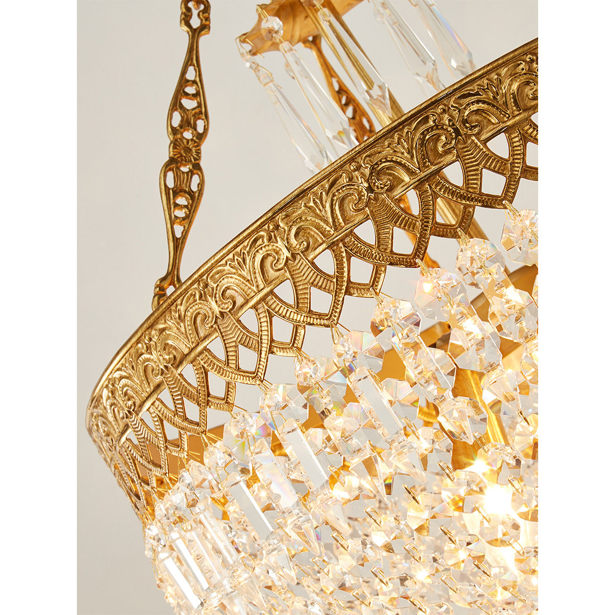 Kestford filigraan messing hanglamp
