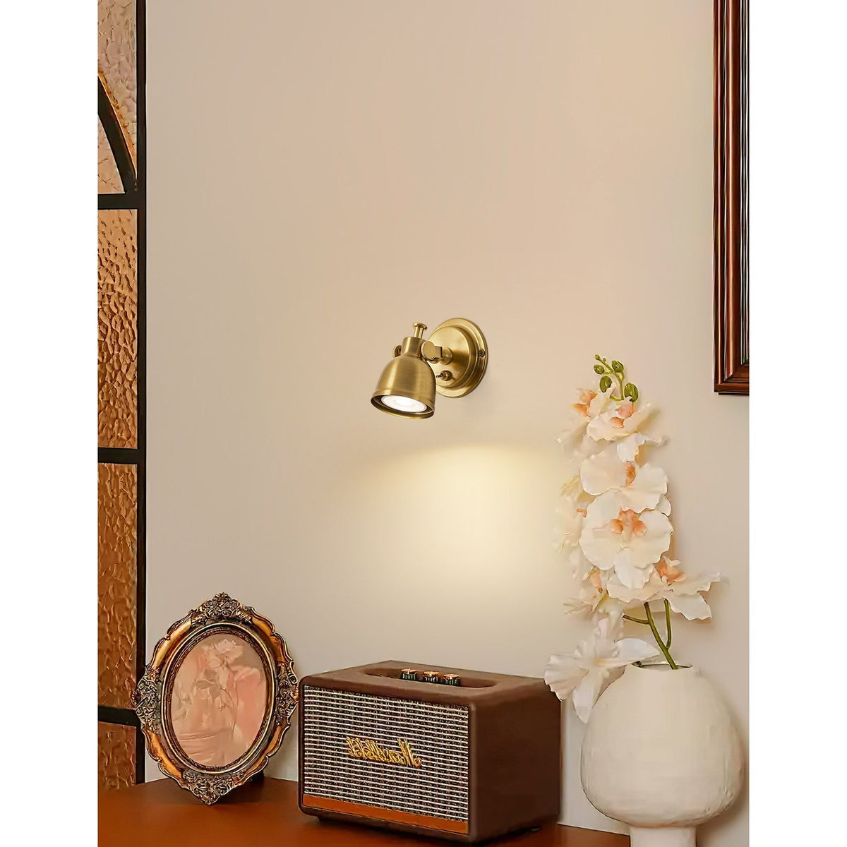 Kaldor wandlamp nikkel