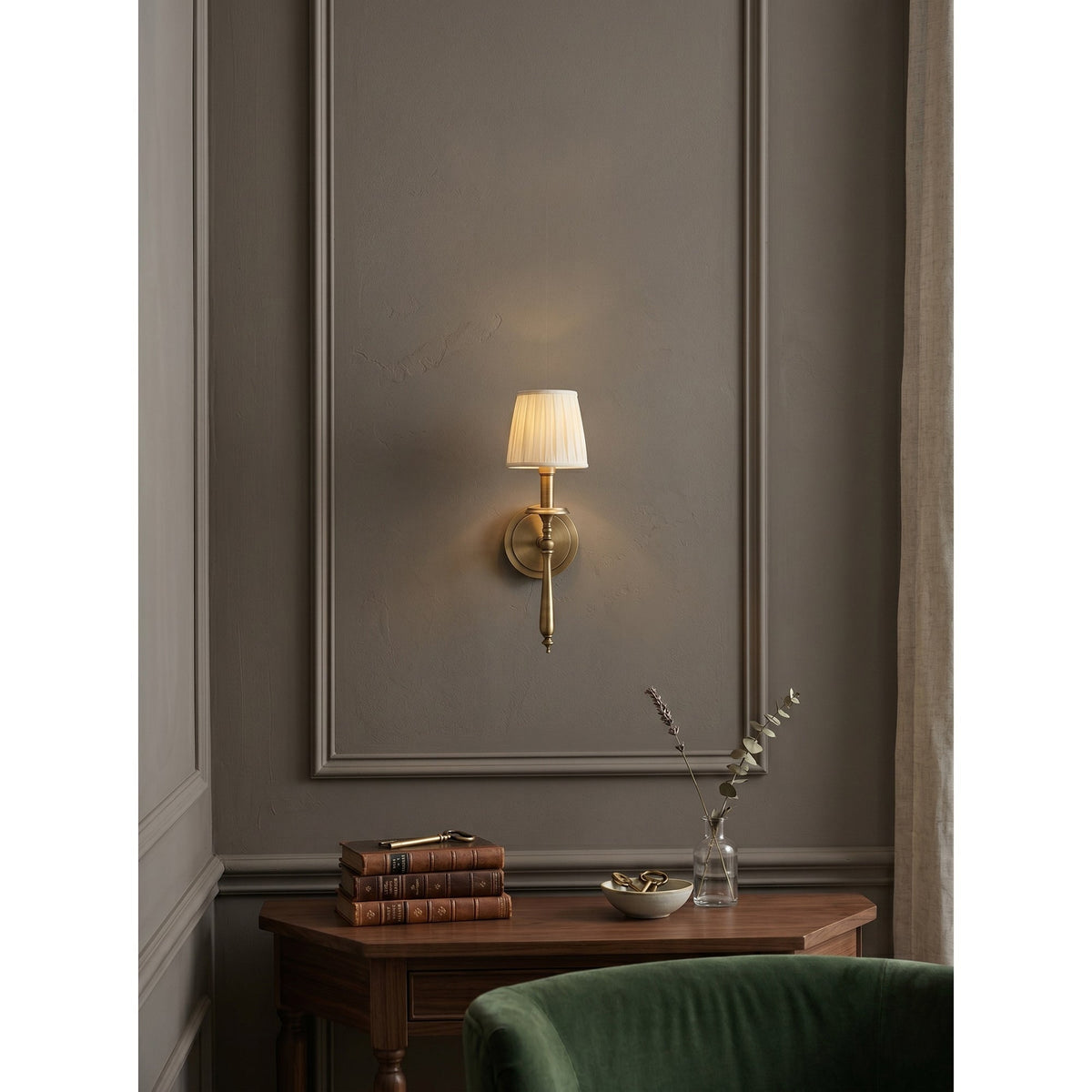Oriisine wandlamp van messing