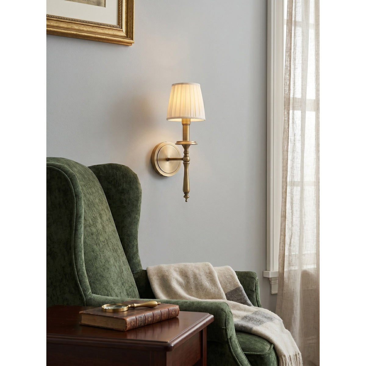 Oriisine wandlamp van messing