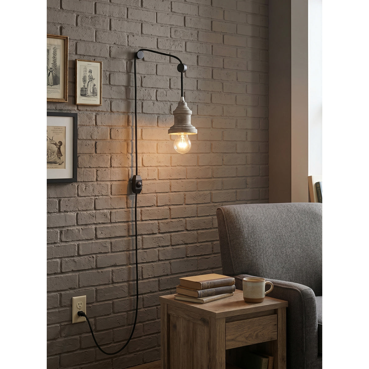Silvares houten hanglamp