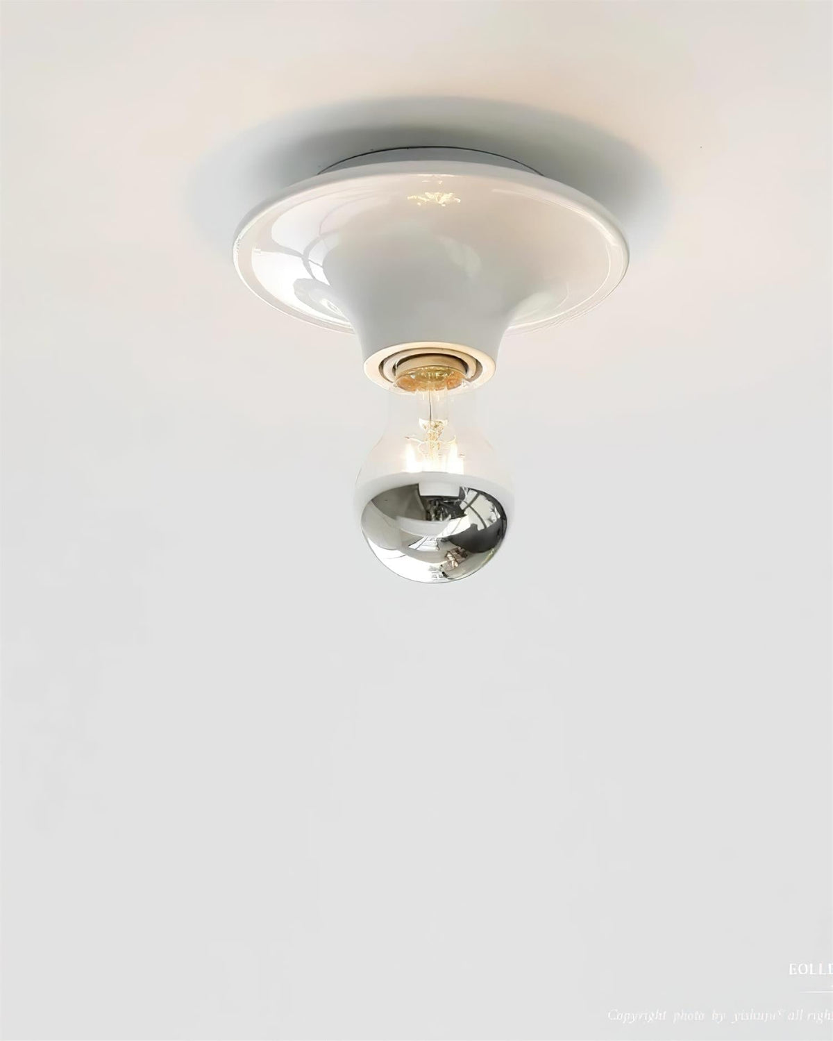 Lioreielle wandlamp geel