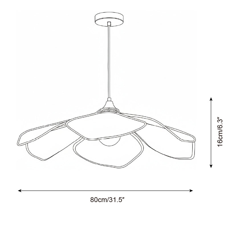 Viraisenne Petal hanglamp met bloemblaadjes