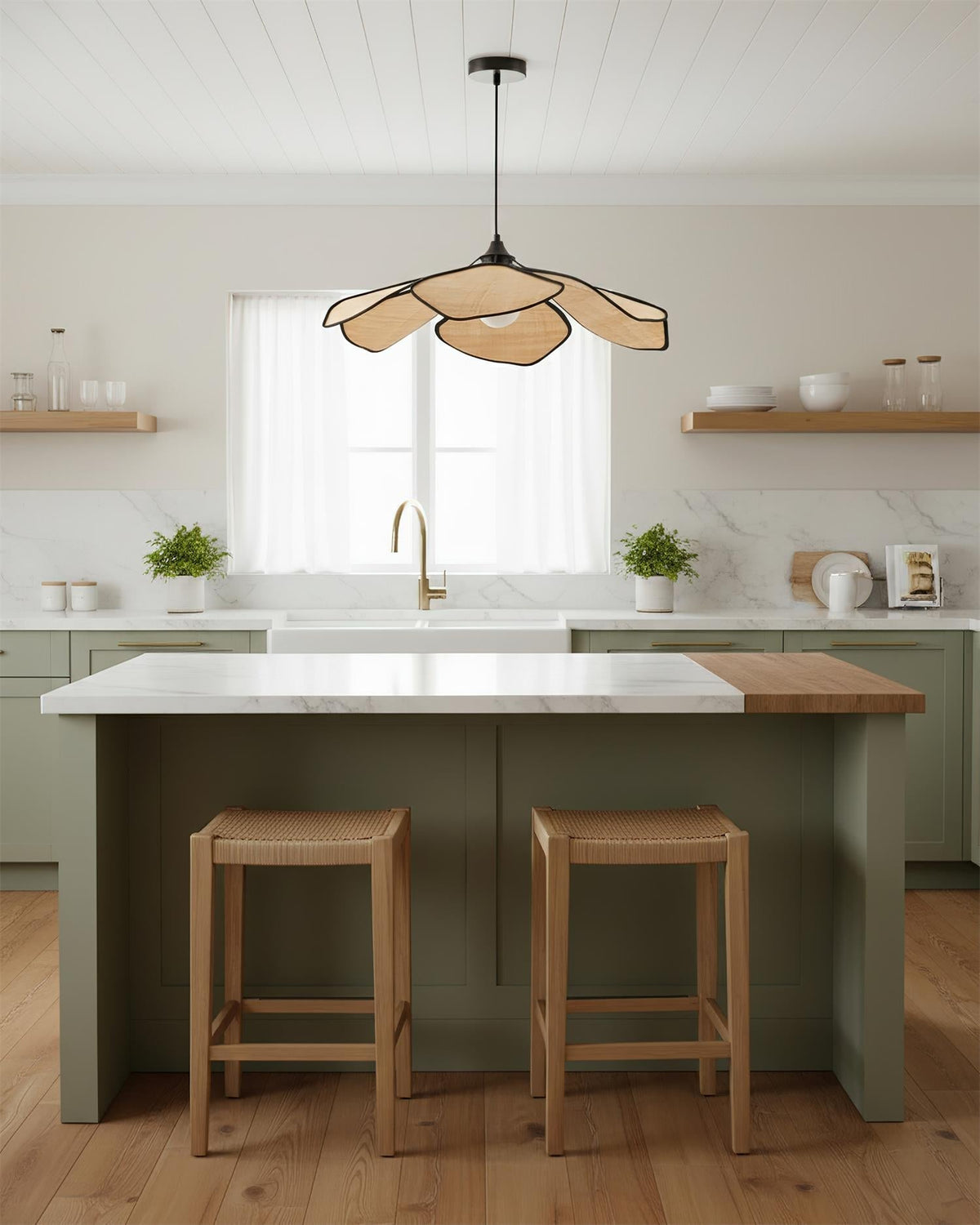 Viraisenne Petal hanglamp met bloemblaadjes