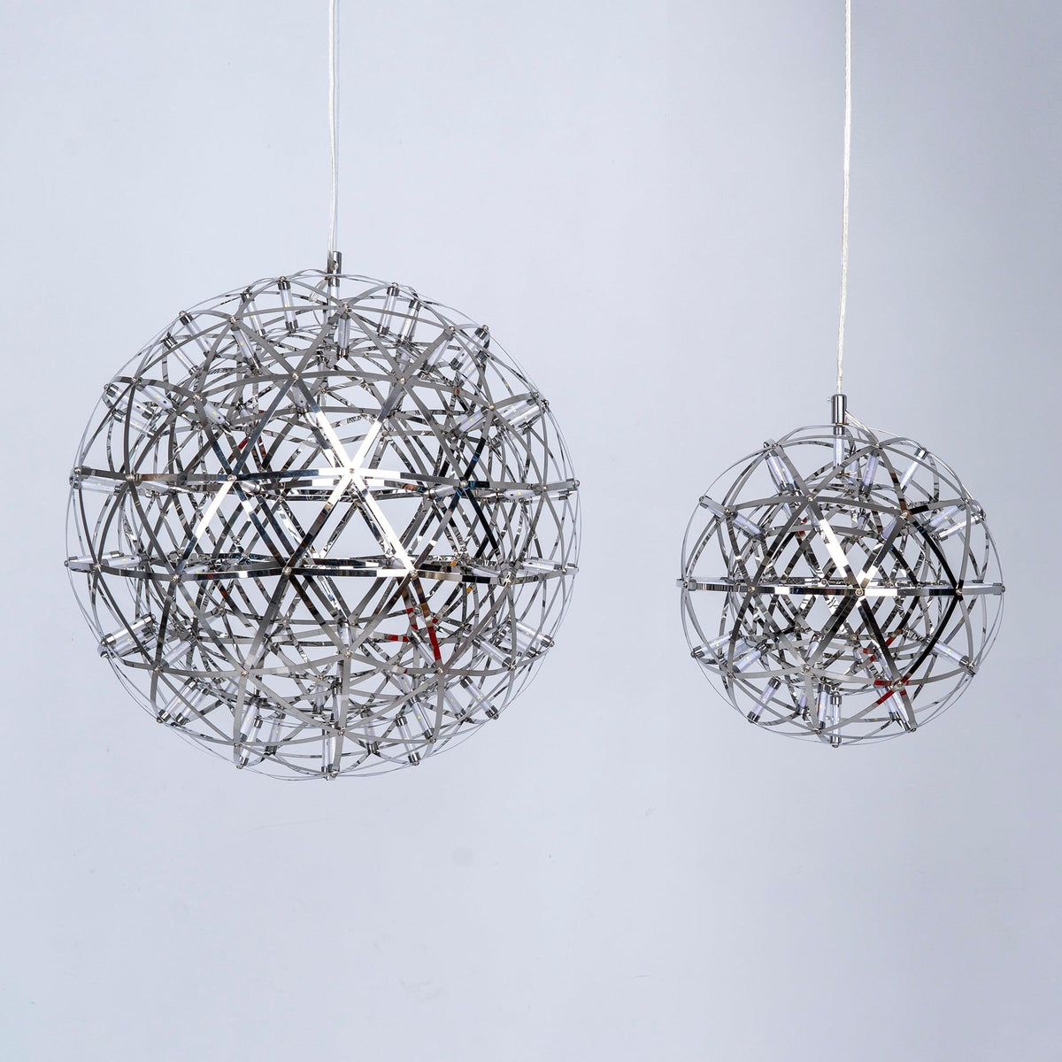 Delcourt Silver Spark Ball hanglamp