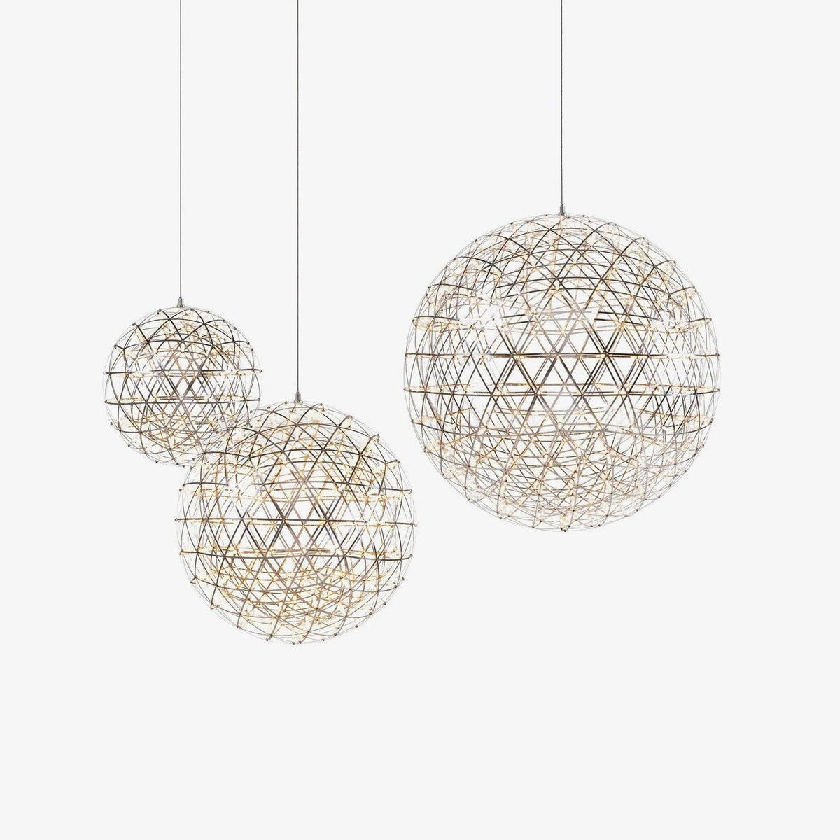 Delcourt Silver Spark Ball hanglamp