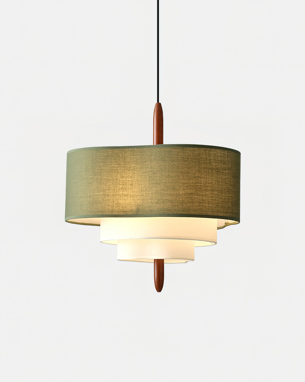 Greta Groene Stof hanglamp