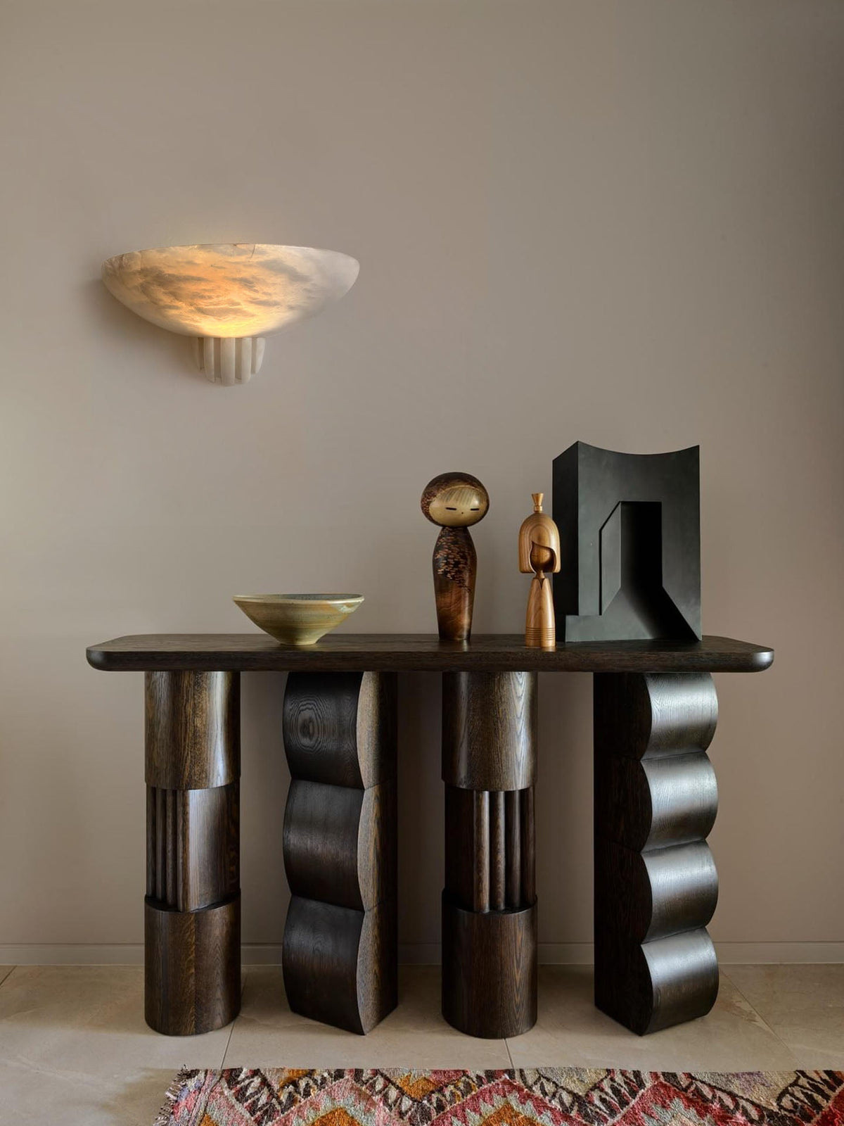 Rare albasten wandlamp