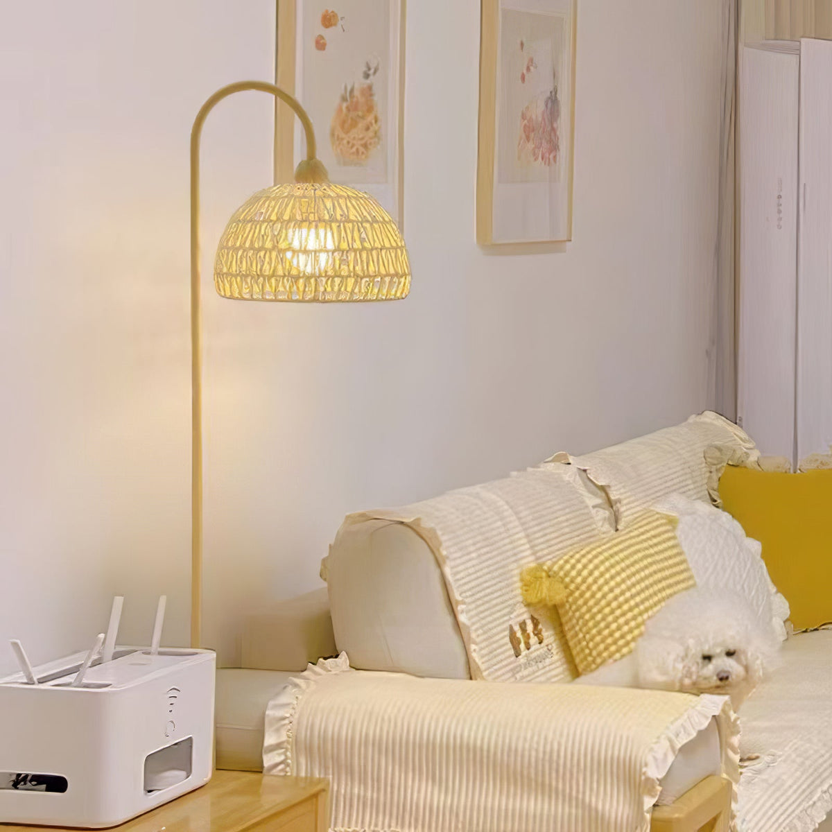 Tor vloerlamp minimalistisch beige