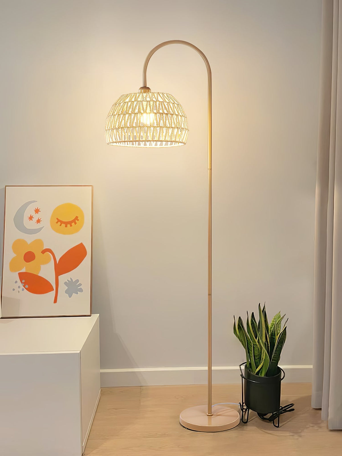 Tor vloerlamp minimalistisch beige
