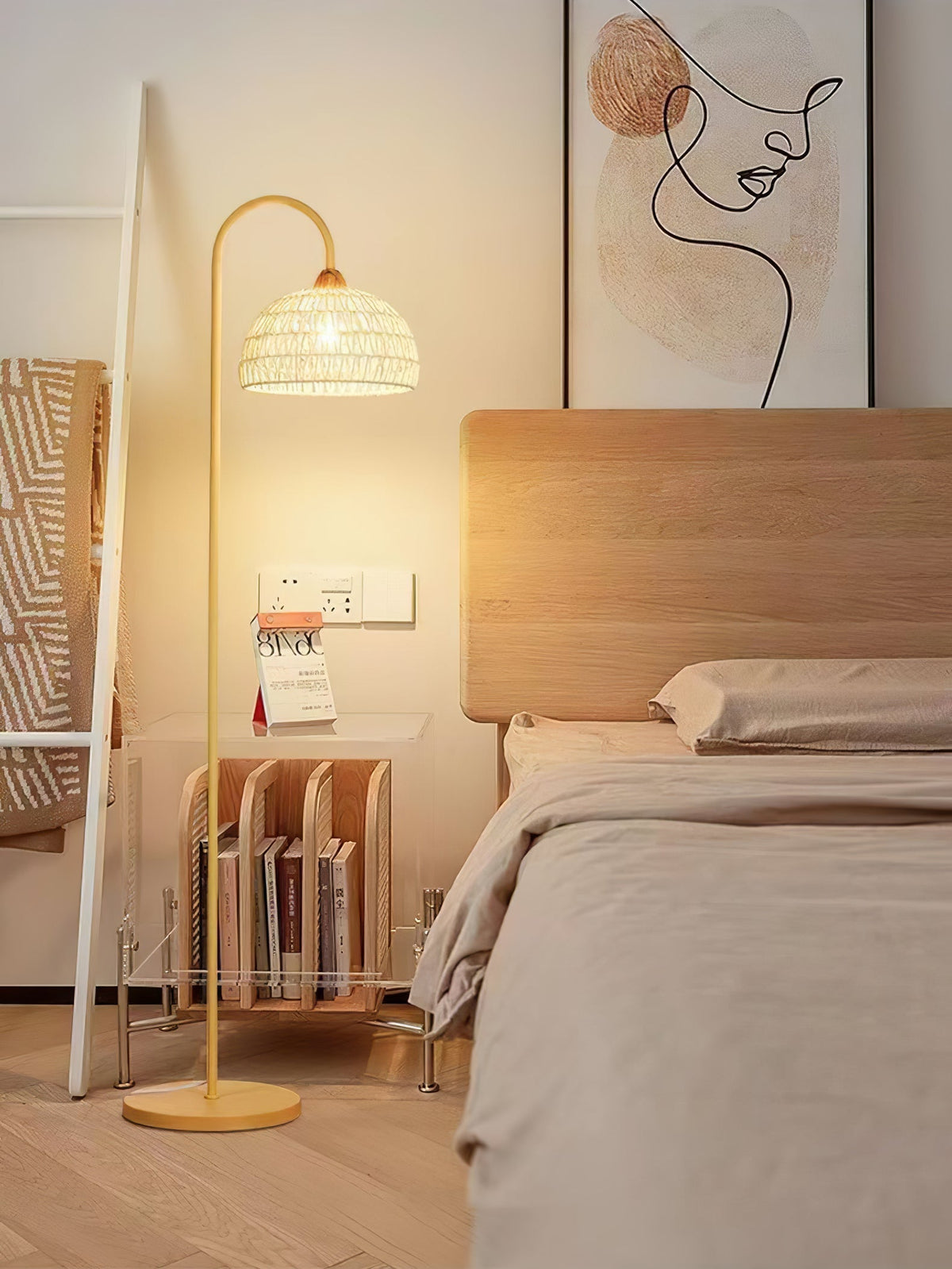 Tor vloerlamp minimalistisch beige