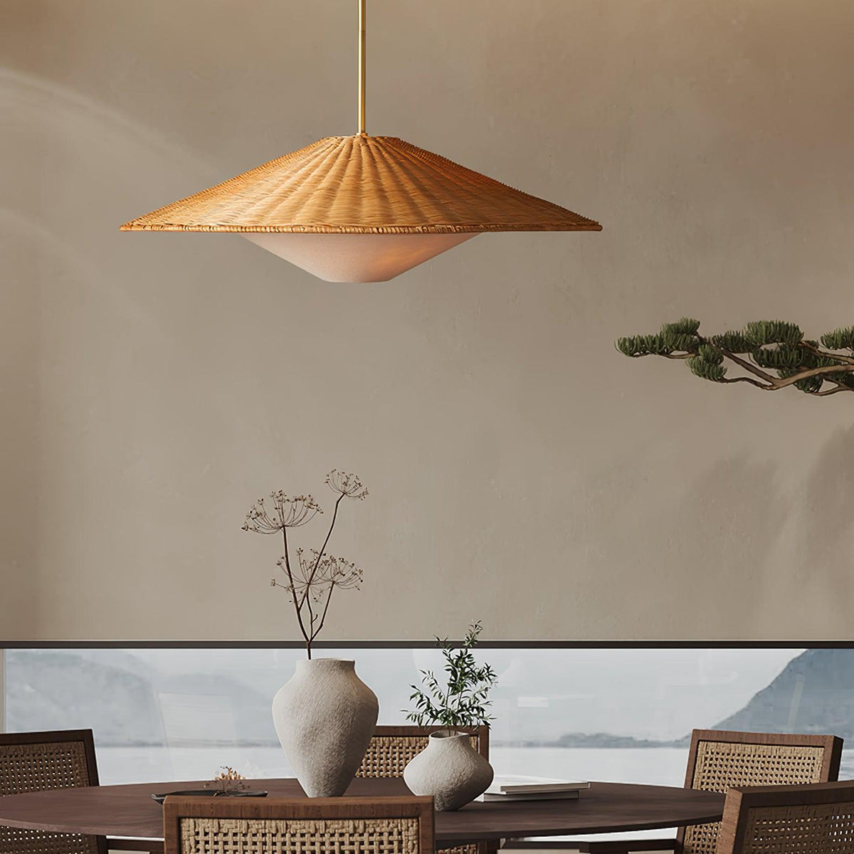 Kocan Rotan Minimalistische hanglamp