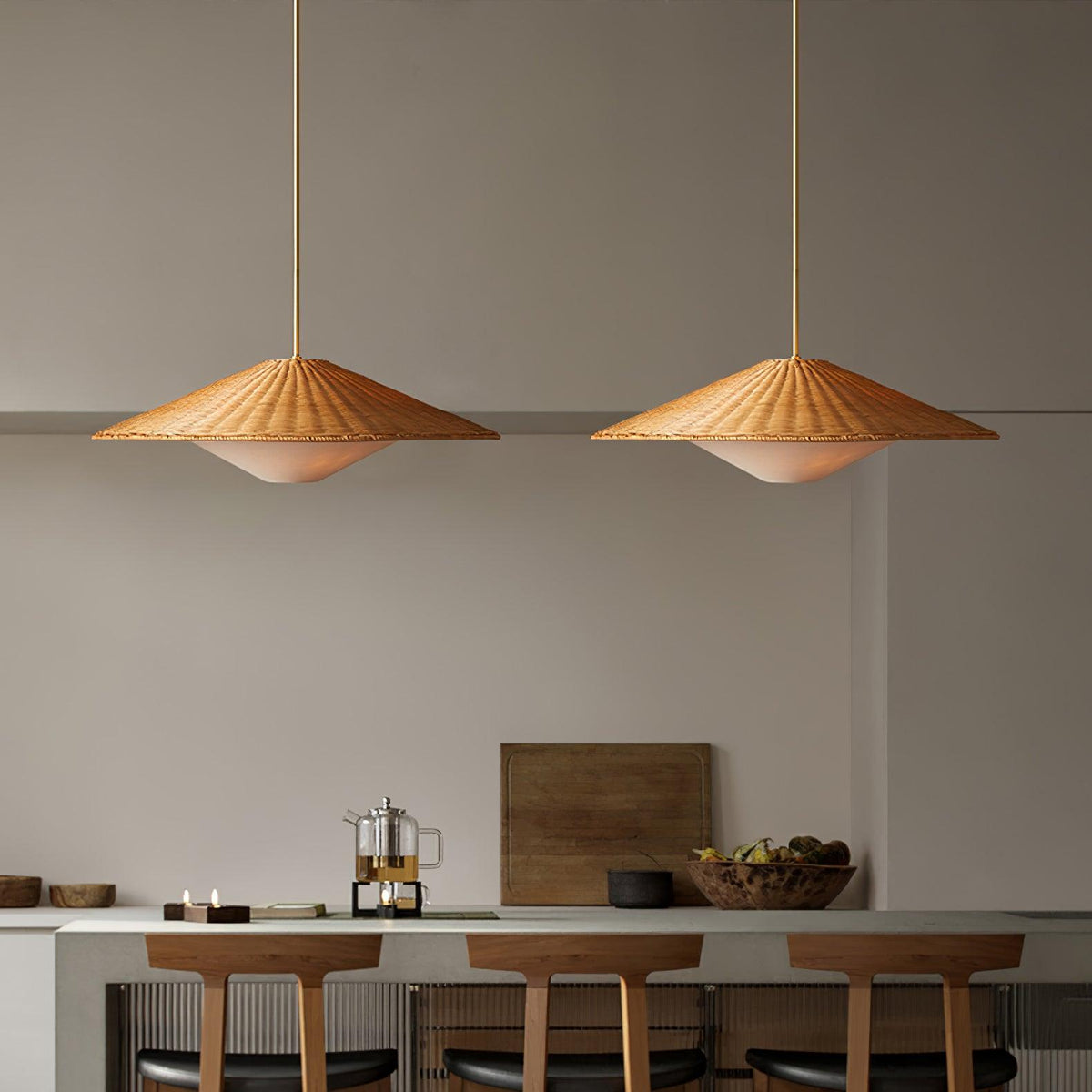 Kocan Rotan Minimalistische hanglamp