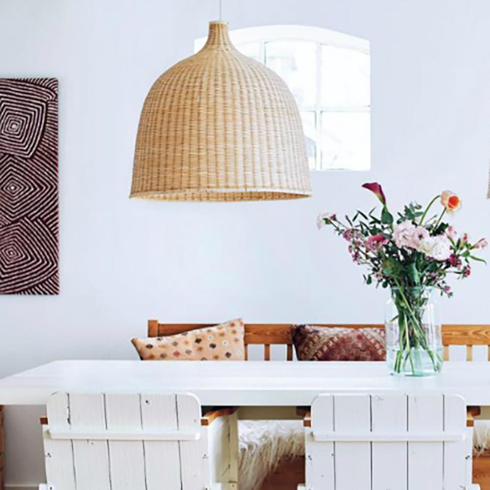 Ravisine rustieke hanglamp van rotan