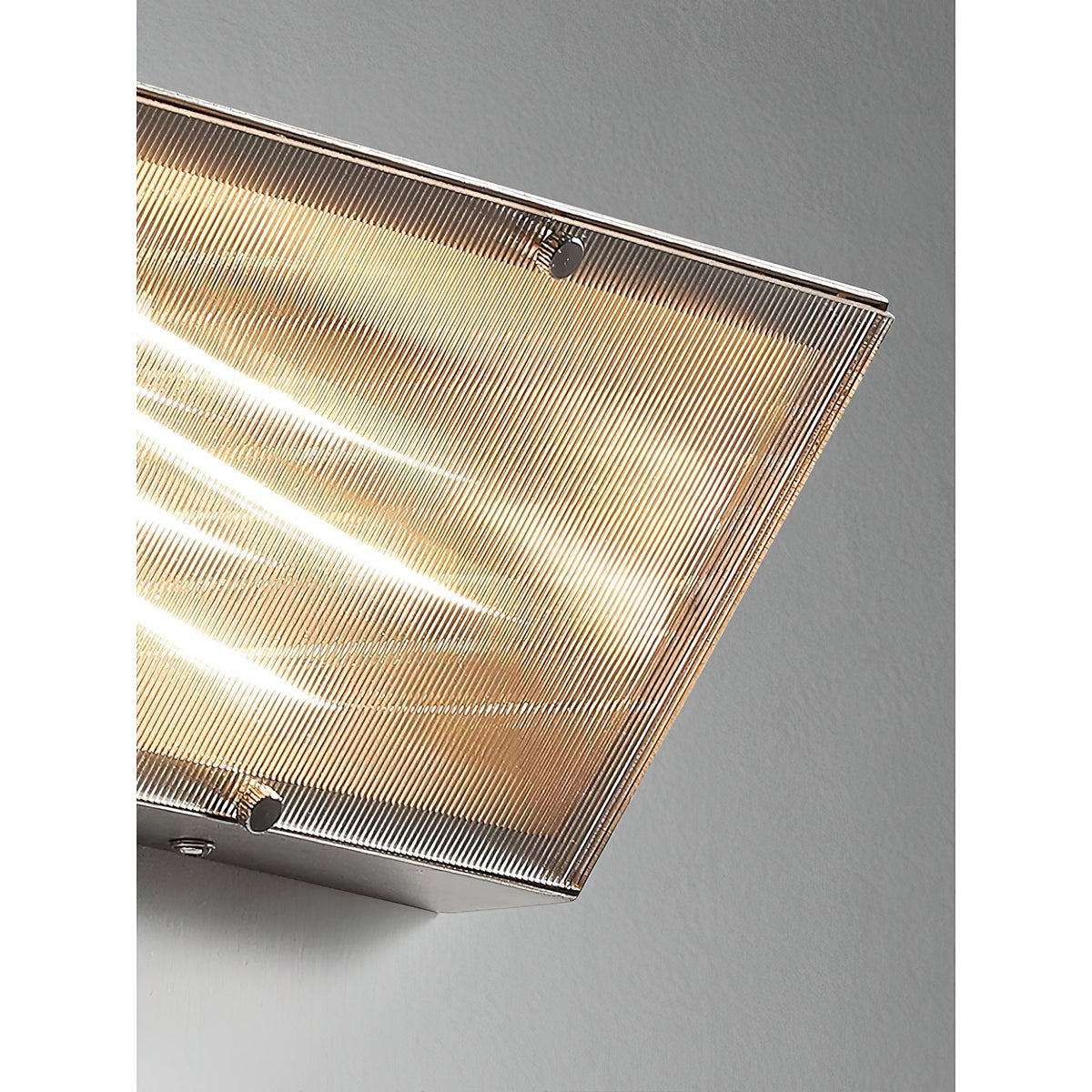 Recbox wandlamp chroom minimalistisch