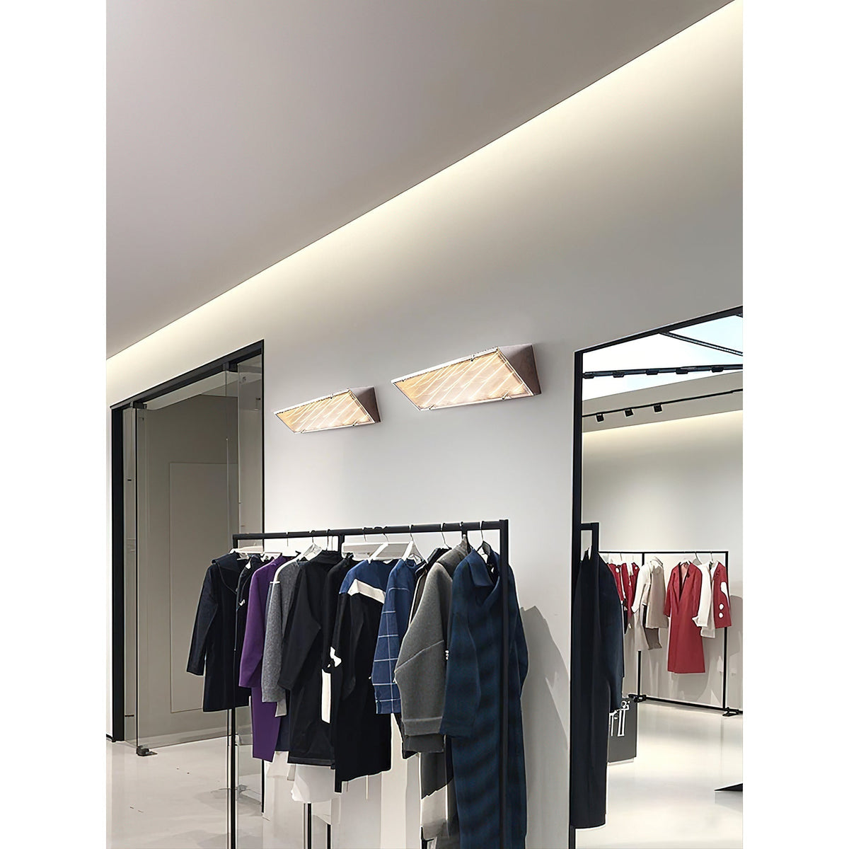 Recbox wandlamp chroom minimalistisch