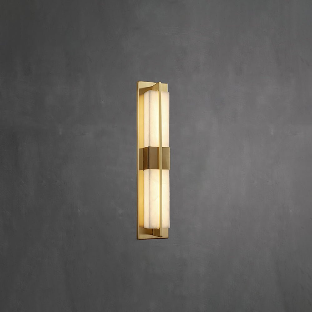 Laxor albast messing wandlamp